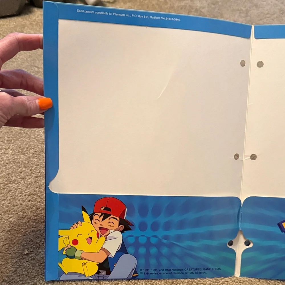 Pokemon Blue and Yellow Binder Gotta catch ‘em all! Official Nintendo licensed